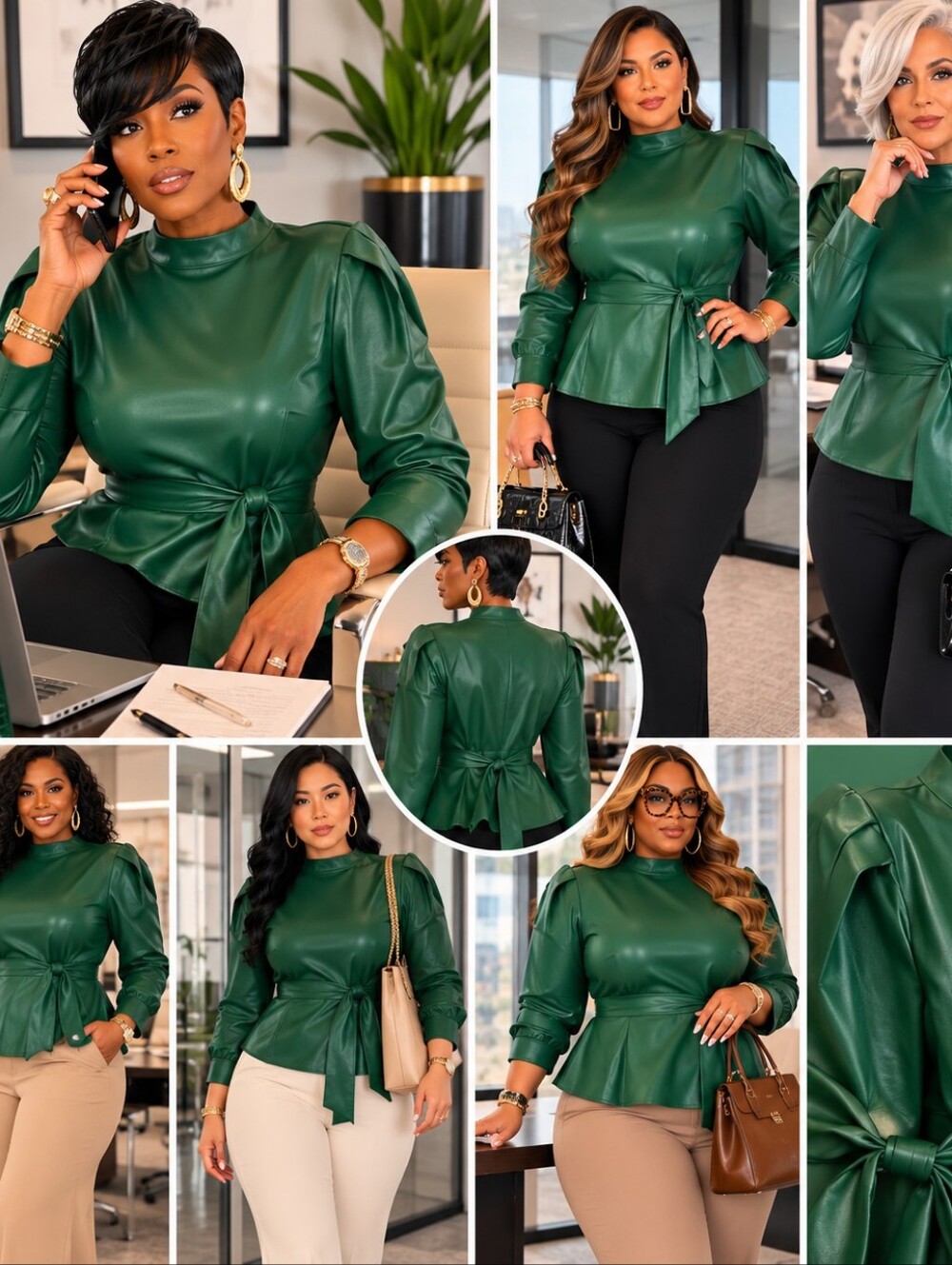 Ashley Stewart Green Women's Top